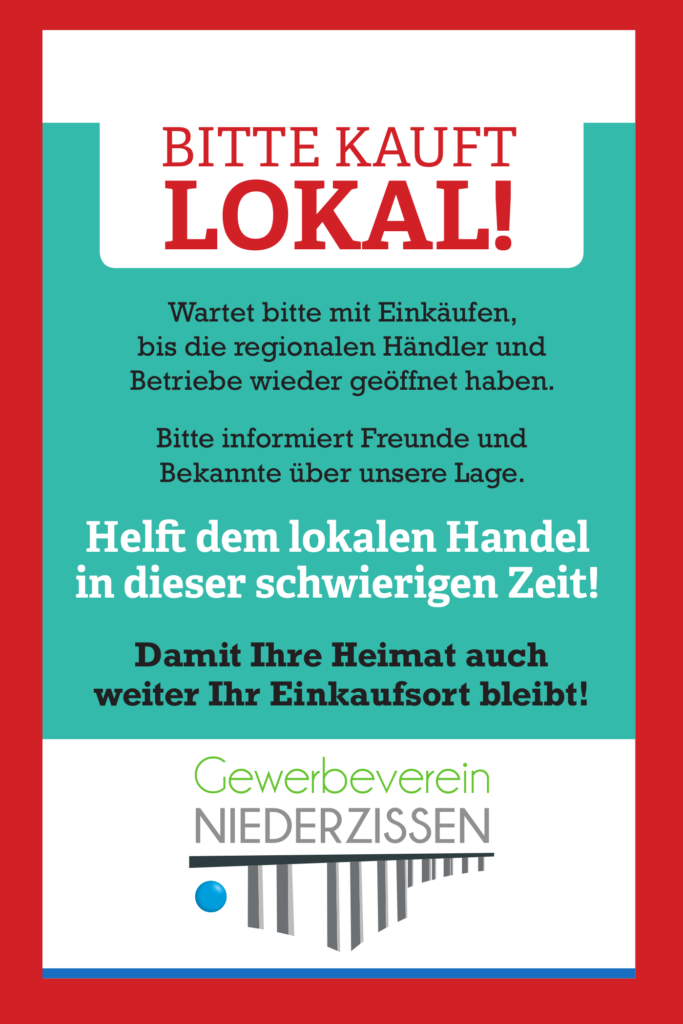 Helft dem lokalen Handel und kauft bitte lokal - Gewerbeverein Niederzissen e.V.